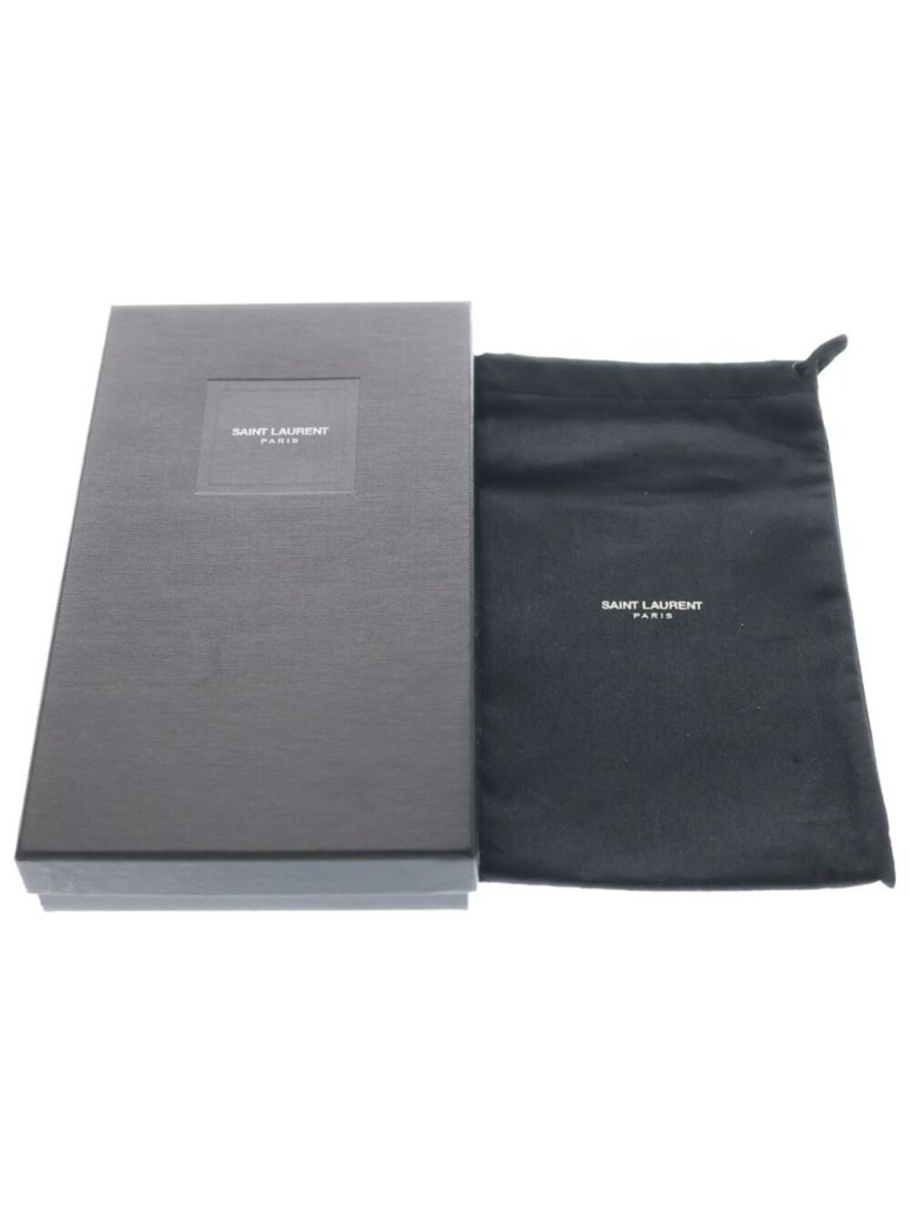 Saint Laurent Paris Caviar Leather Zip Around Gold Wallet Black - Picture 6 of 6